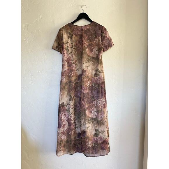 Vintage Floral Maxi Dress - Picture 4 of 4